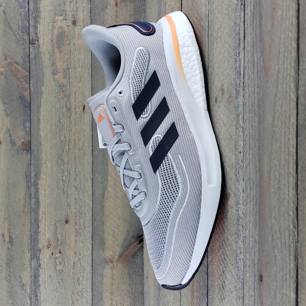 adidas Supernova Boost Bounce Men's Running Training Shoes Grey/Navy - Picture 3 of 9